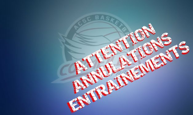 [Annulations] Entrainements U9, U15F, Détentes