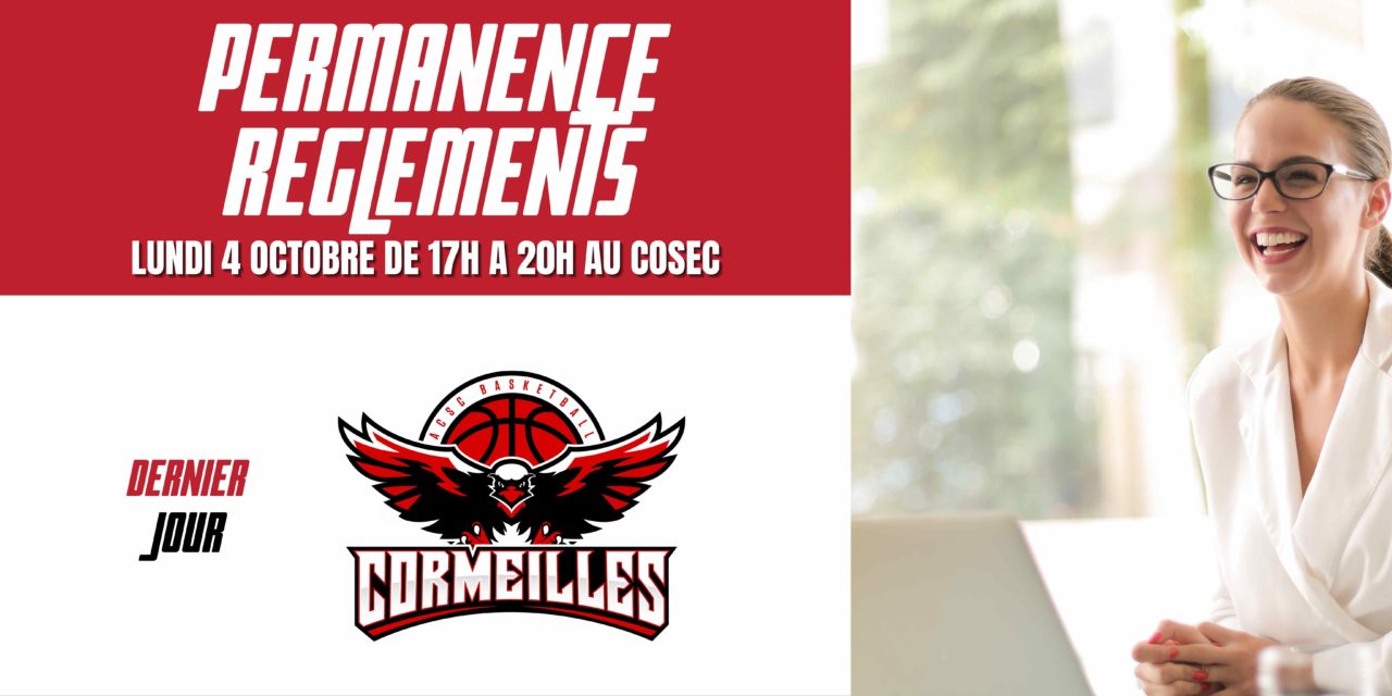 [Inscriptions] derniere permanence lundi 4 oct