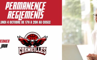 [Inscriptions] derniere permanence lundi 4 oct